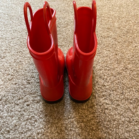 Red Rain Boots - Picture 2 of 7